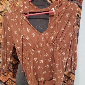 Free people printed shirt